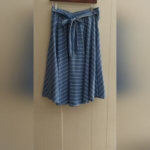 Blue Striped Women's Skirt